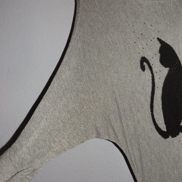 WHITE HOUSE BLACK MARKET sparkly black cat mini - Picture 3 of 4